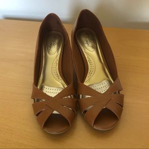 Brand New Tan Low Heels